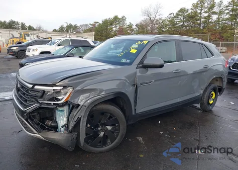 2024 Volkswagen Atlas Cross Sport 2.0T Se W/Technology from USA, damaged, VIN 1V2WE2CA8RC216569